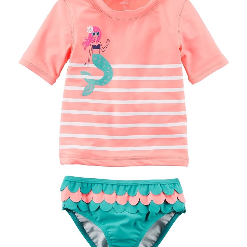 NWOT Carter’s Mermaid Swimsuit Swimwear sz 9M